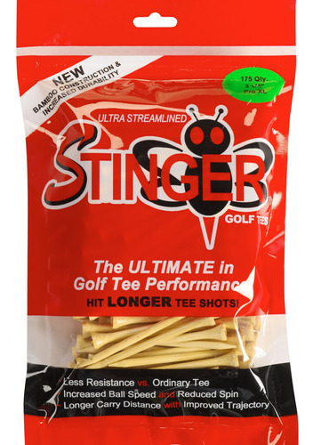 Stinger Tee Pro Xl Performance 3 1 4 Golf (175 Unidades)