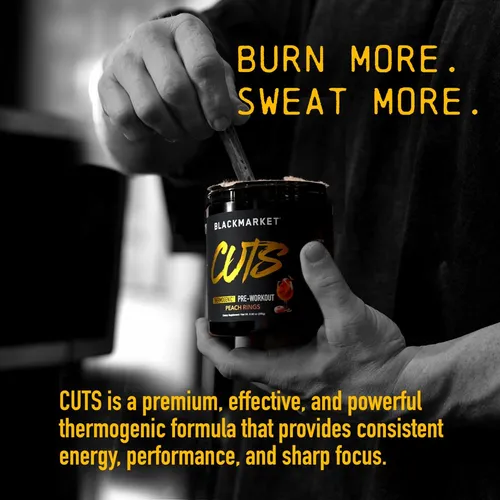 Pre Workout Blackmarket Cuts Flavored Energy, 30 Porciones