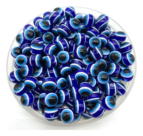 Olho Grego 6mm Azul 1000 Unidades