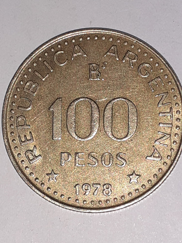 Moneda De 100 Pesos Conmemoración 1778-1978 Gr..j.s.martin