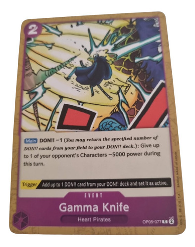 Gamma Knife X4 Cartas One Piece Tcg Original