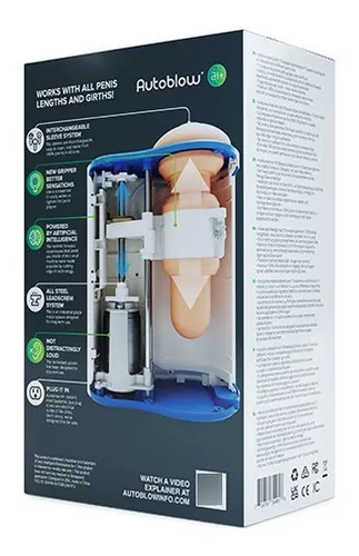 Masturbador Inteligente Autoblow A. I. Plus- Sexo Oral Color Blanco Tipo De Orificio Boca