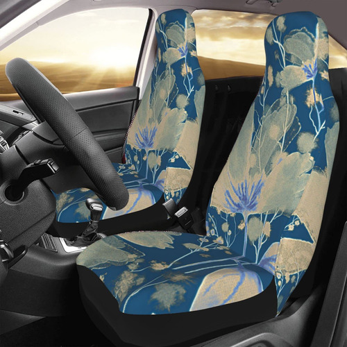 2 Funda Asiento Automovil Diseño Acuarela Flor Protectora