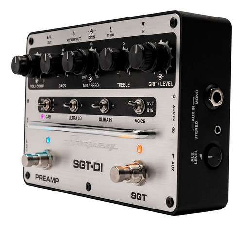 Pedal Para Bajo Con Ecualizador De 3 Bandas Sgt-di Ampeg