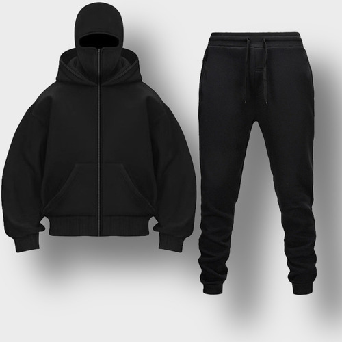Conjunto De Sudadera Con Capucha Para Pareja, Cómodo, Cuerda Gris Y Negra Con Cremallera