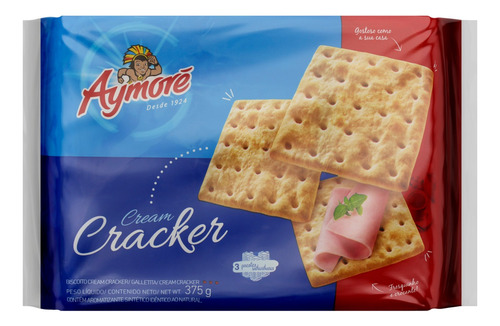 Biscoito Cream Cracker Aymoré Pacote 375g