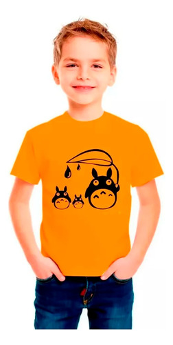 Polera Mi Vecino Totoro Personajes 3  Niñas/niños/jovenes