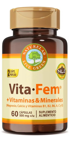 Naturelab Vita Fem Vitaminas Y Minerales 60 Caps 500 Mg Sfn