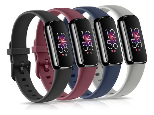 Paquete De 4 Bandas Para Fitbit Luxe, Correa De Repuesto De.