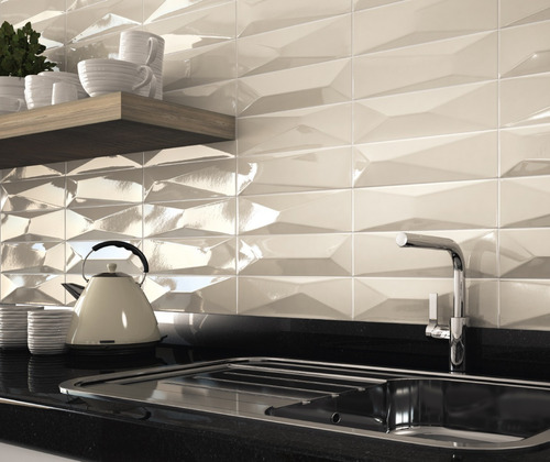 Imagen 2 de 5 de Ceramica 30x60 Realonda Boston Crema Tipo Subway Cuotas