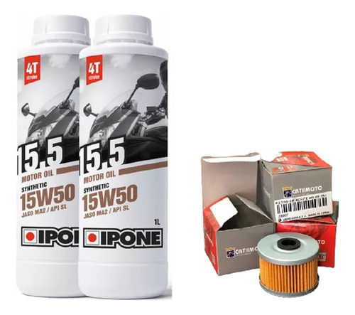 Kit Service Xr250 Filtro + Aceite 15w50 Semisintetico Liber