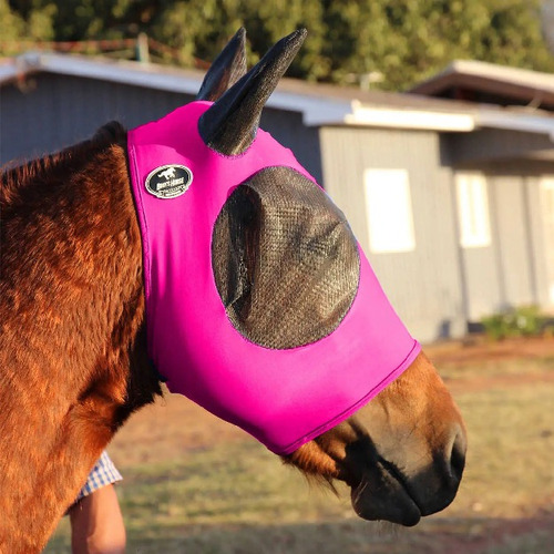 Mascara De Proteção Para Moscas De Lycra Pink Boots Horse
