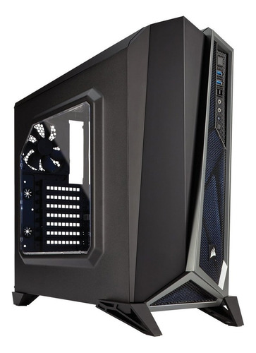 Funda Corsair Carbide Spec Alpha CC-9011084-WW, color plateado y negro BLA