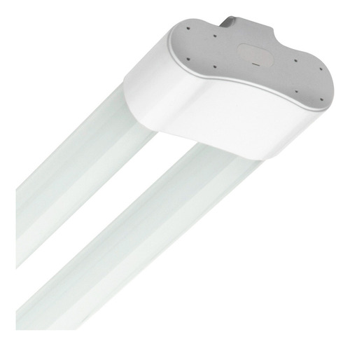 Lámpara Led De Sobreponer En Techo 2x18w Illux Tl-3418 Estructura LUZ FRIA 6500K