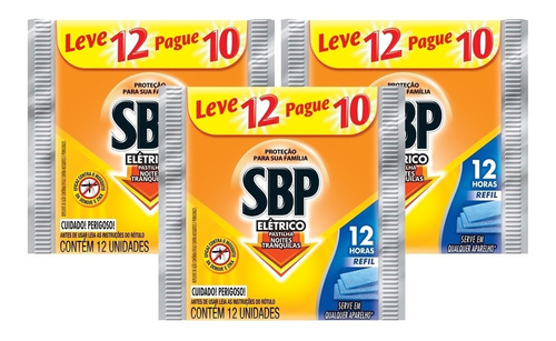 5 Refil Elétrico Sbp Pastilhas Citronela