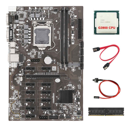 Placa Madre Minera B250 Btc, 12 Tarjetas Gráficas Pcie16x LG