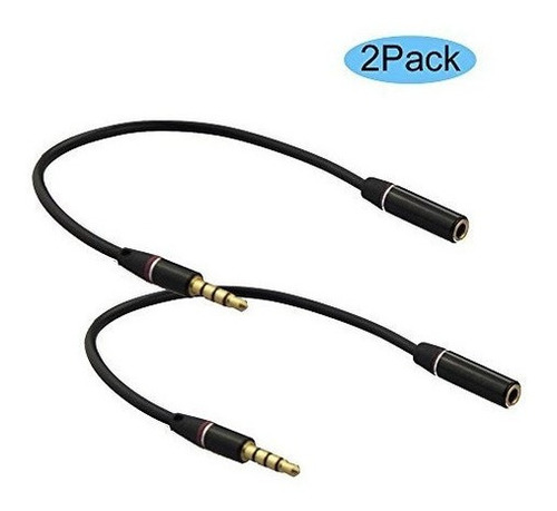 Seadream 2pack 4 Polos 3.5 Mm Macho A 3.5 Mm Hembra Cable De