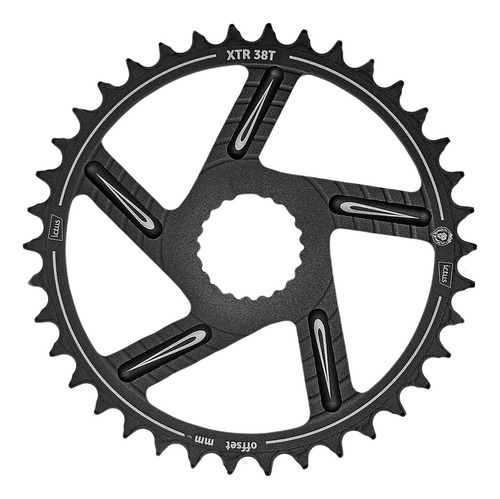 Engrenagem Unica 38 D. Direct Xtr Offset 3mm Ictus Shimano Cor Preto