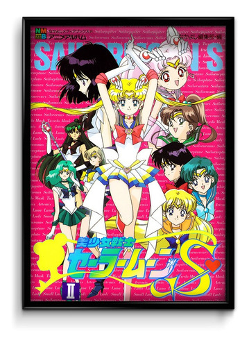 Cuadro Sailor Moon Anime M1 50x35 Marco + Lámina + Vidrio