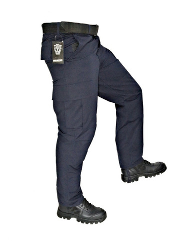 Pantalón  Ripstop Comando Seguridad Azul
