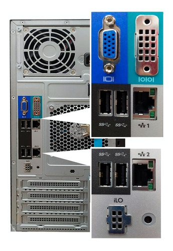 Imagen 4 de 6 de Servidor Hpe Proliant Ml30 Gen10 Intel Xeon E2224 16gb 1tb