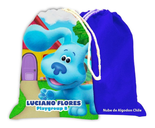 Bolsa Colación Escolar  Las Pistas De Blue Personalizada