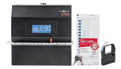 Reloj Checador Cronomarcador Doctos Tarjetas Pyramid 3700