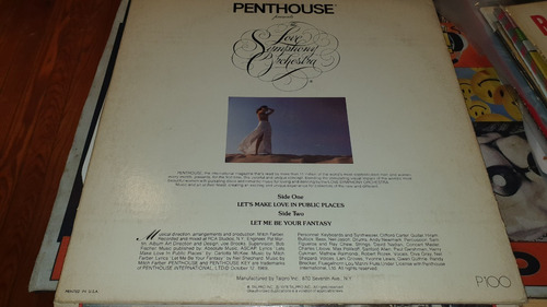 Penthouse Love Symphony Orchestra Vinilo Gatefold Usa 1978 (Usado)
