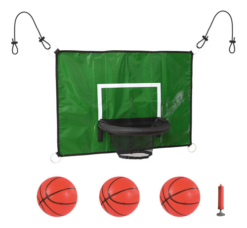 Kit De Portería De Aro De Baloncesto De Trampolín Con Mini
