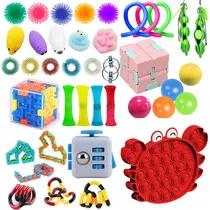 Comprar Brinquedos Sensoriais Fidget Push Pop It Toy Kit 40 Peças