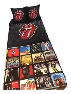 The Rolling Stones - Combo Manta + 2 Fundas Almohadón