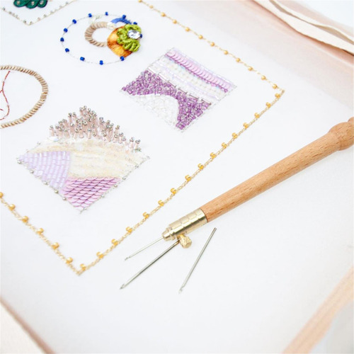 4 Aguja De Bordado Francesa Aguja De Tejer Para Crochet 80