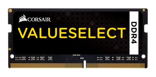 Imagen 1 de 1 de Memoria RAM Value Select color negro  8GB 1 Corsair CMSO8GX4M1A2133C15