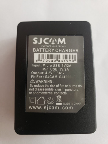 Carregador Duplo De Bateria Sj4000 / Sj5000