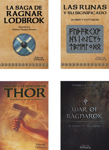 Combo 4 Libros Nordicos Vikingos, De Vv. Aa.. Editorial Tirnanog, Tapa Blanda En Español