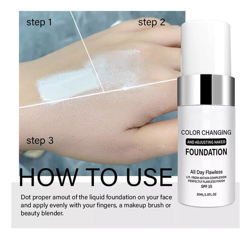 Base De Maquillaje Que Cambia De Color Para Piel Envejecida