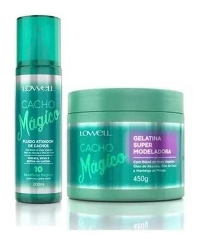 Kit Cacho Mágico Gelatina Super Modeladora Fluido 200ml