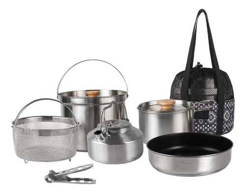 Pan Kettle Durable Pot Clip Handle Camping Cookware Set Para