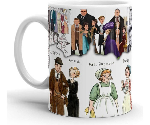 Tazas De Café Downton Tea Abbey Cerámica Fanart Tazas Person