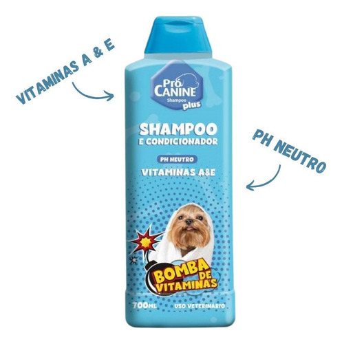 Shampoo E Condicionador Prócanine Bomba De Vitaminas 700ml