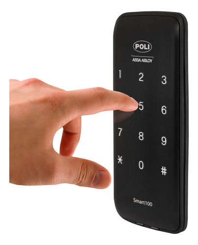 Cerrojo Digital Poli Sobreponer Smart100 Negro
