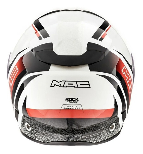 Imagen 7 de 9 de Casco Moto Rebatible Mac Rock Stroke Modelo 2021 Doble Visor