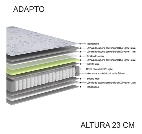 Cama Box Marrom Solteiro 88x188 Com Colchão Adapto Ecoflex