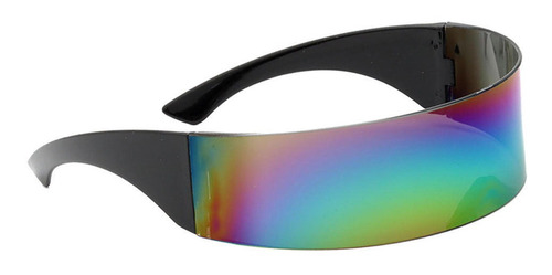 Gafas De Sol De Espejo Con Envoltura De Escudo De Una Pieza, Gafas De Sol De Espejo Con Envoltura De Escudo De Una Pieza,
