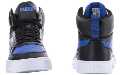Imagen 2 de 5 de Tenis Puma Caven Mid Hombre Negro/azul Cod.38584306 Original