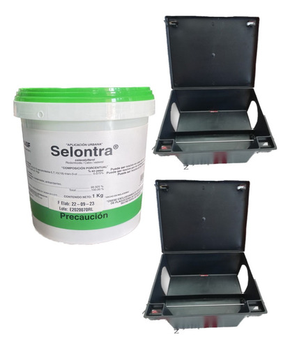 Selontra Basf Cebo P/ Ratas Eficaz 1kg + 2 Cebaderos Advance