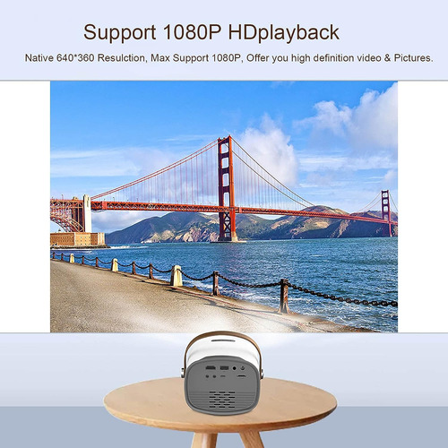 Mini Proyector Portátil Full Hd 1080p Video Beamer Theater
