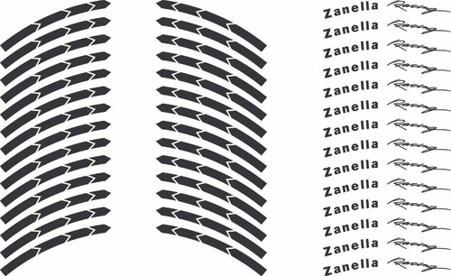 Imagen 10 de 10 de Calcos Zanella Llantas + Regalo - 00165 Graficastuning