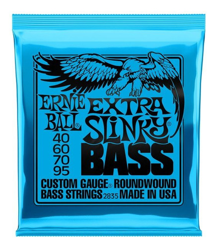 Encordado Par Bajo Ernie Ball Slinky 2835 Nickel Wound 40/95