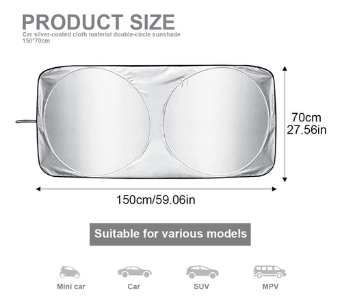 Protector Cubresol Plt Con Ventosas Trax 2024
